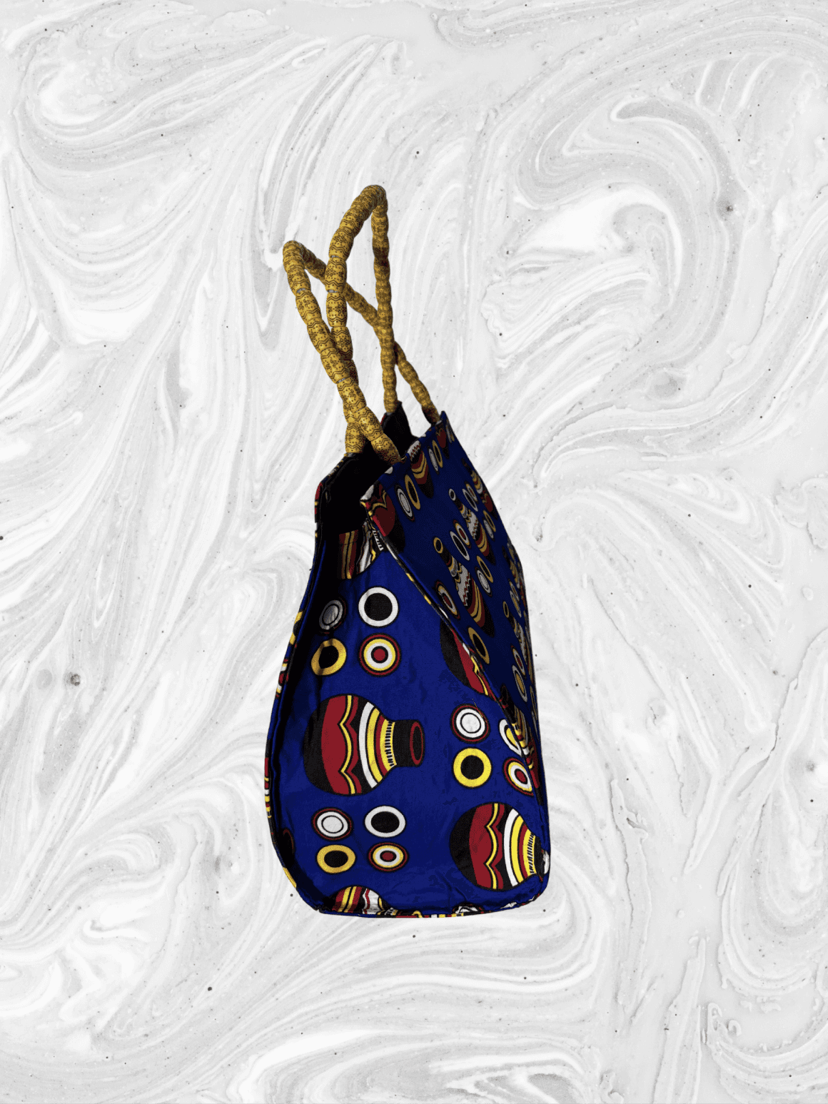 Dondon Fabric Blue/red/white/yellow alternate view