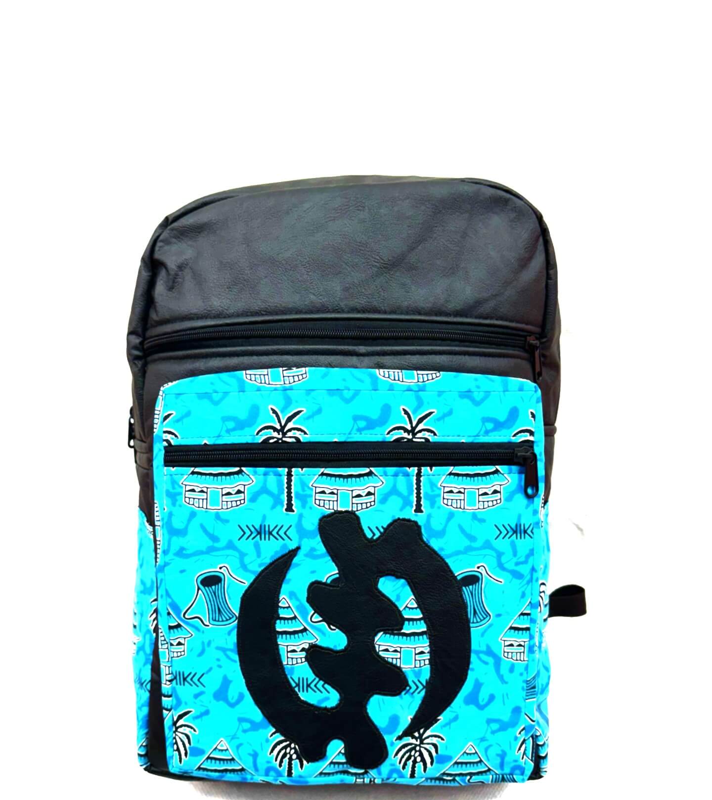 Obuasi Abe Black/baby blue/white