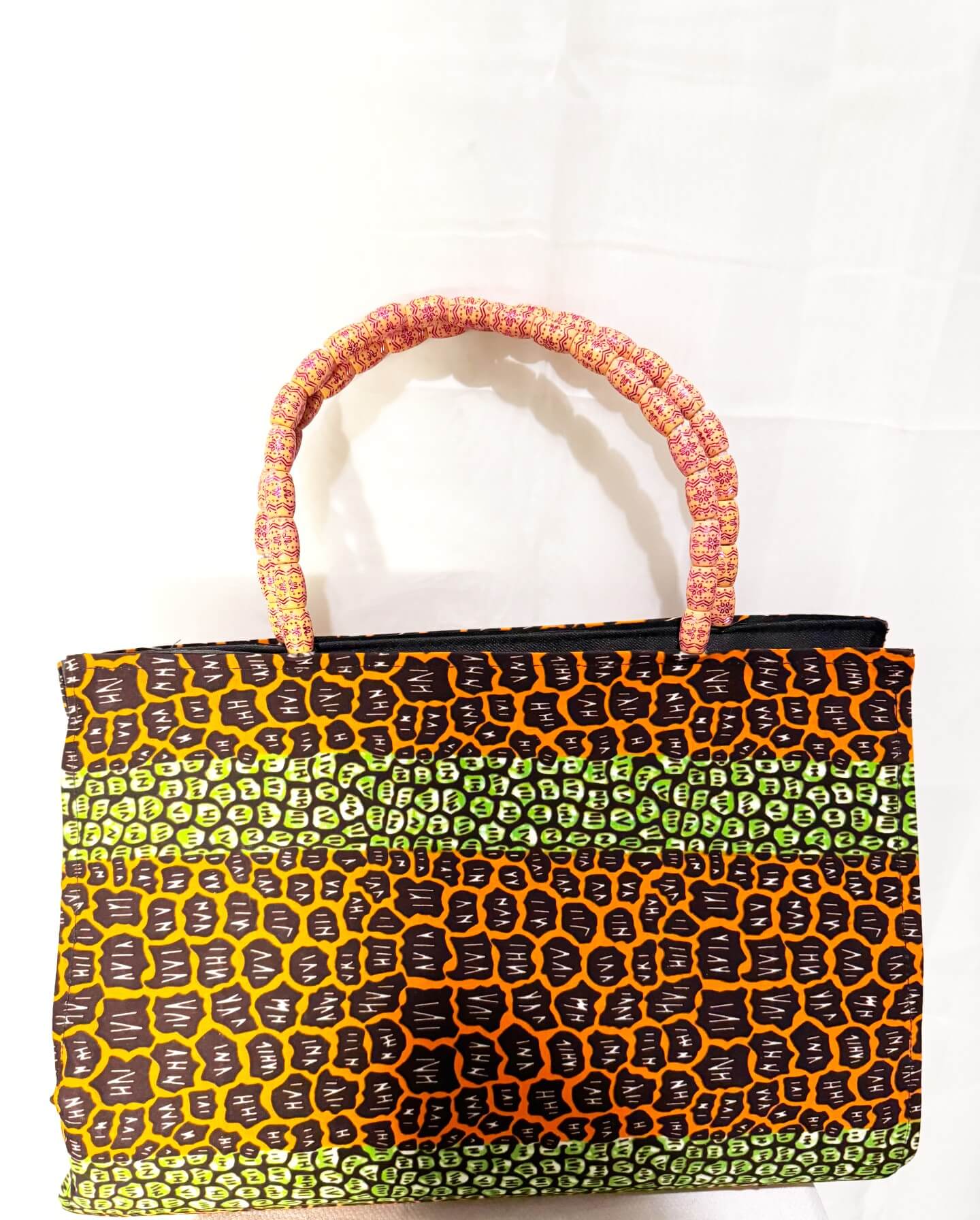 Dondon Fabric Scarlet/green/brown