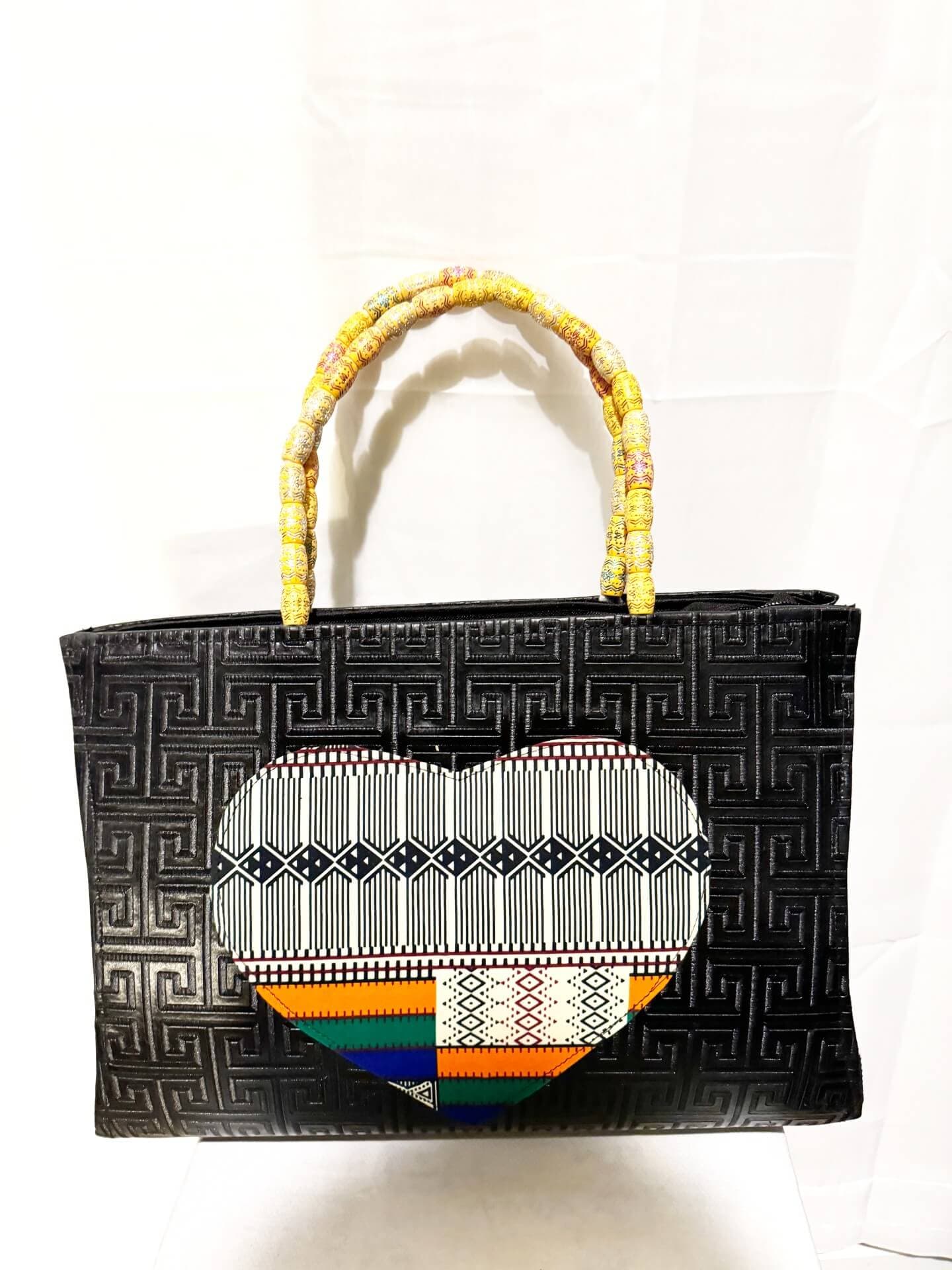Dondon Leather Black/gray/orange/green