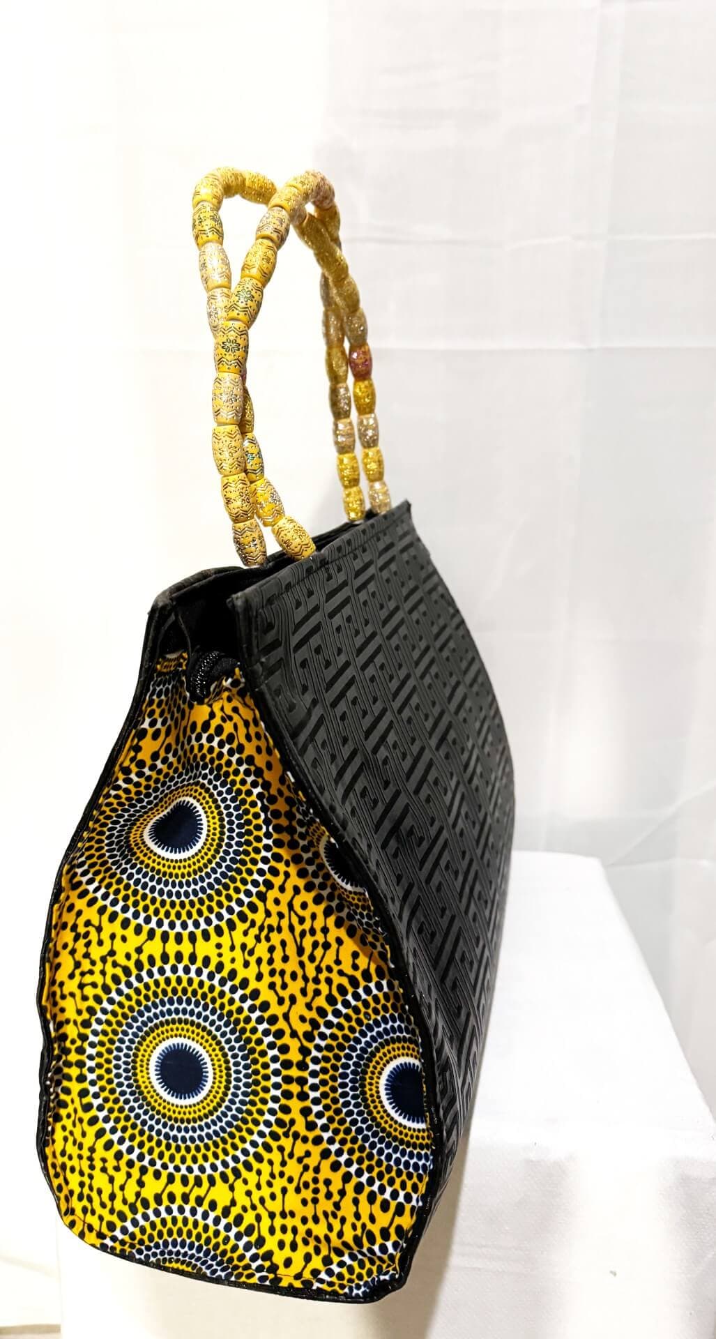 Dondon Leather Black/yellow/gray alternate view