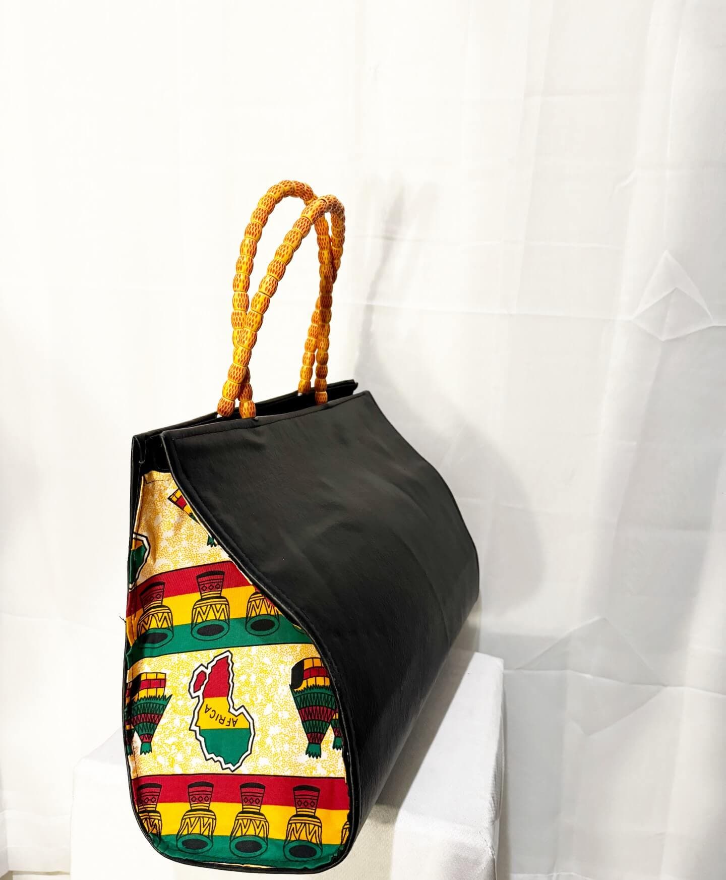 Dondon Leather Black/yellow/green/red alternate view