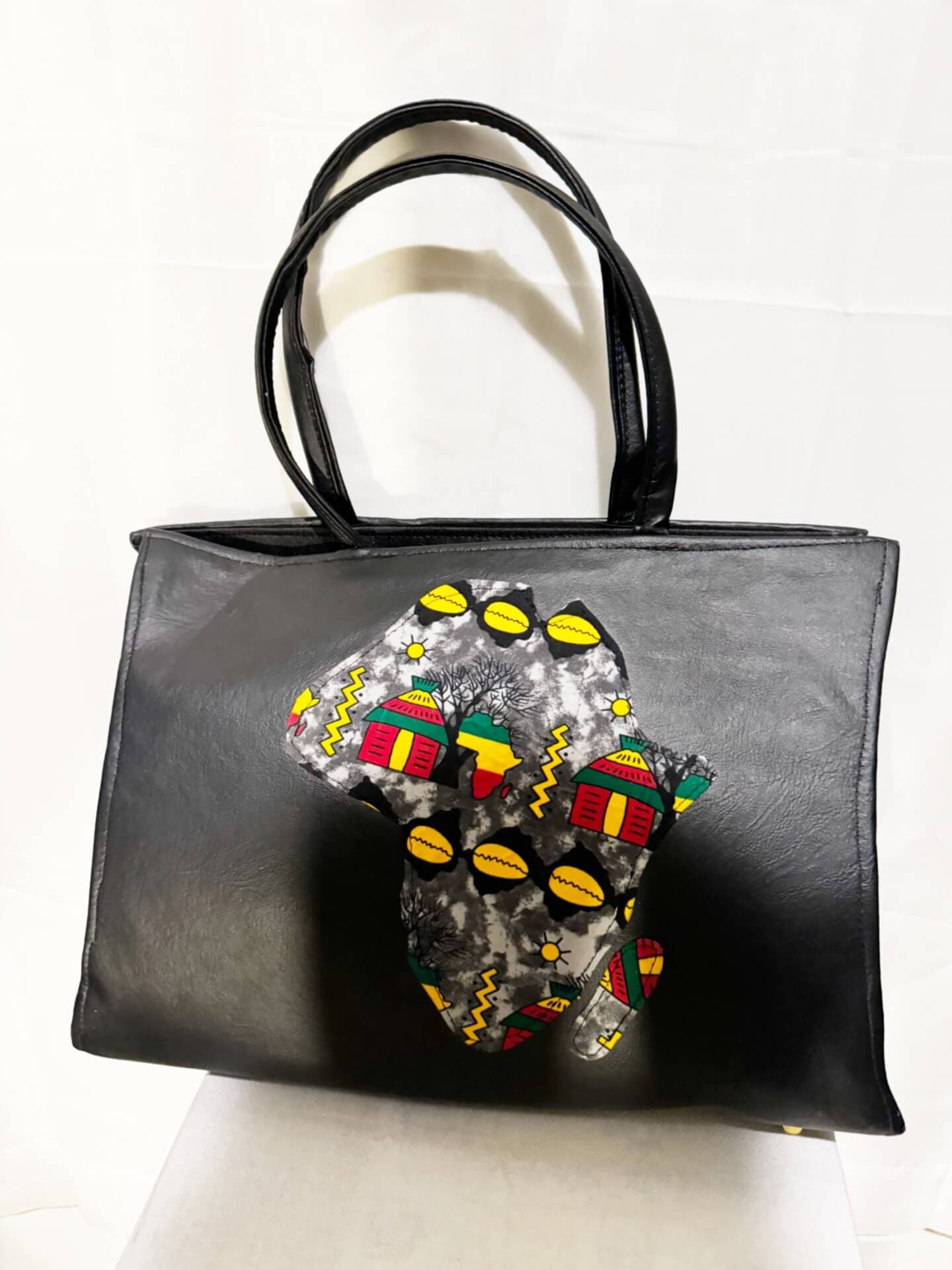Dondon Leather Black/red/gray/yellow