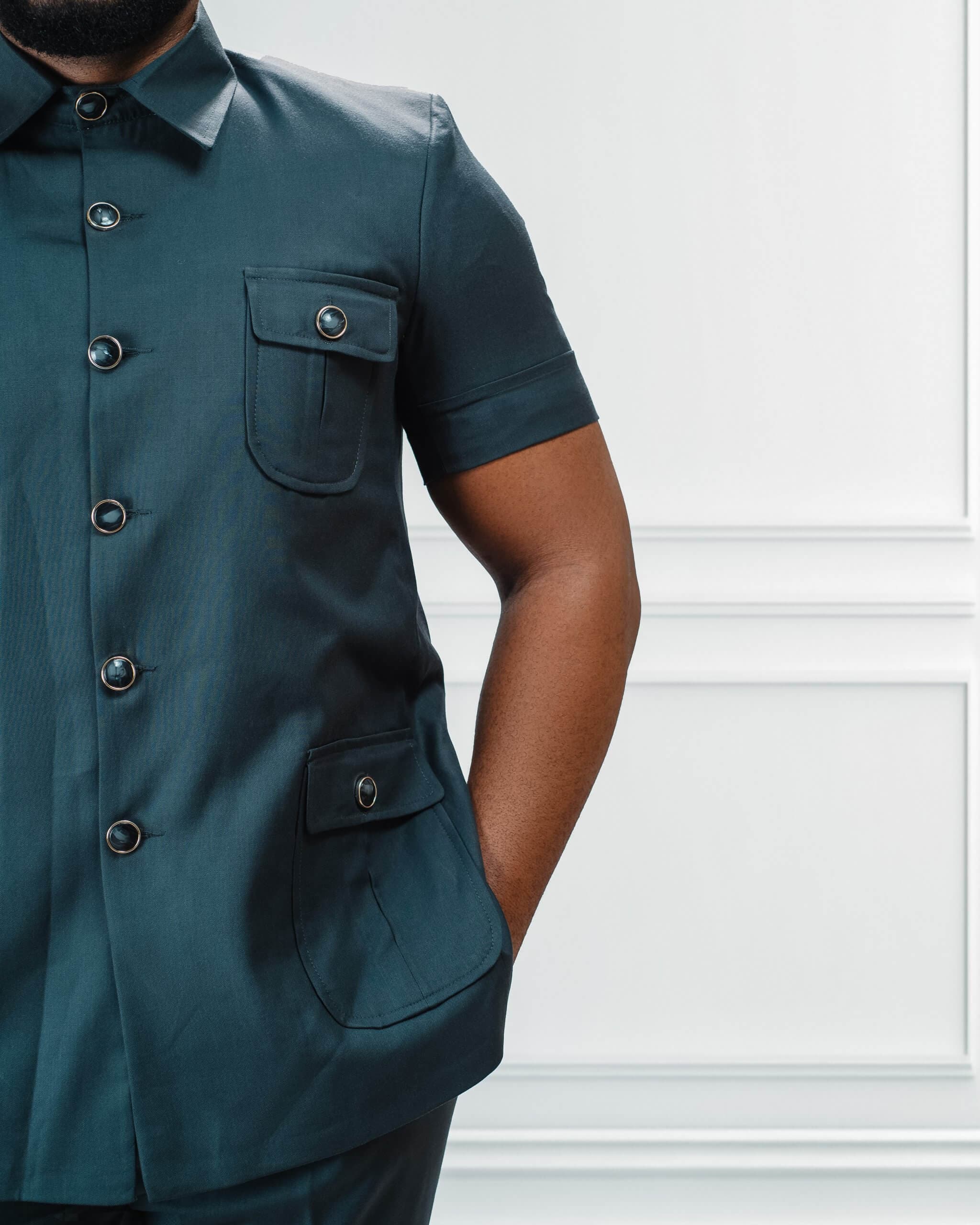 Safari Suit GREEN (SHORT SLEEVE) alternate view