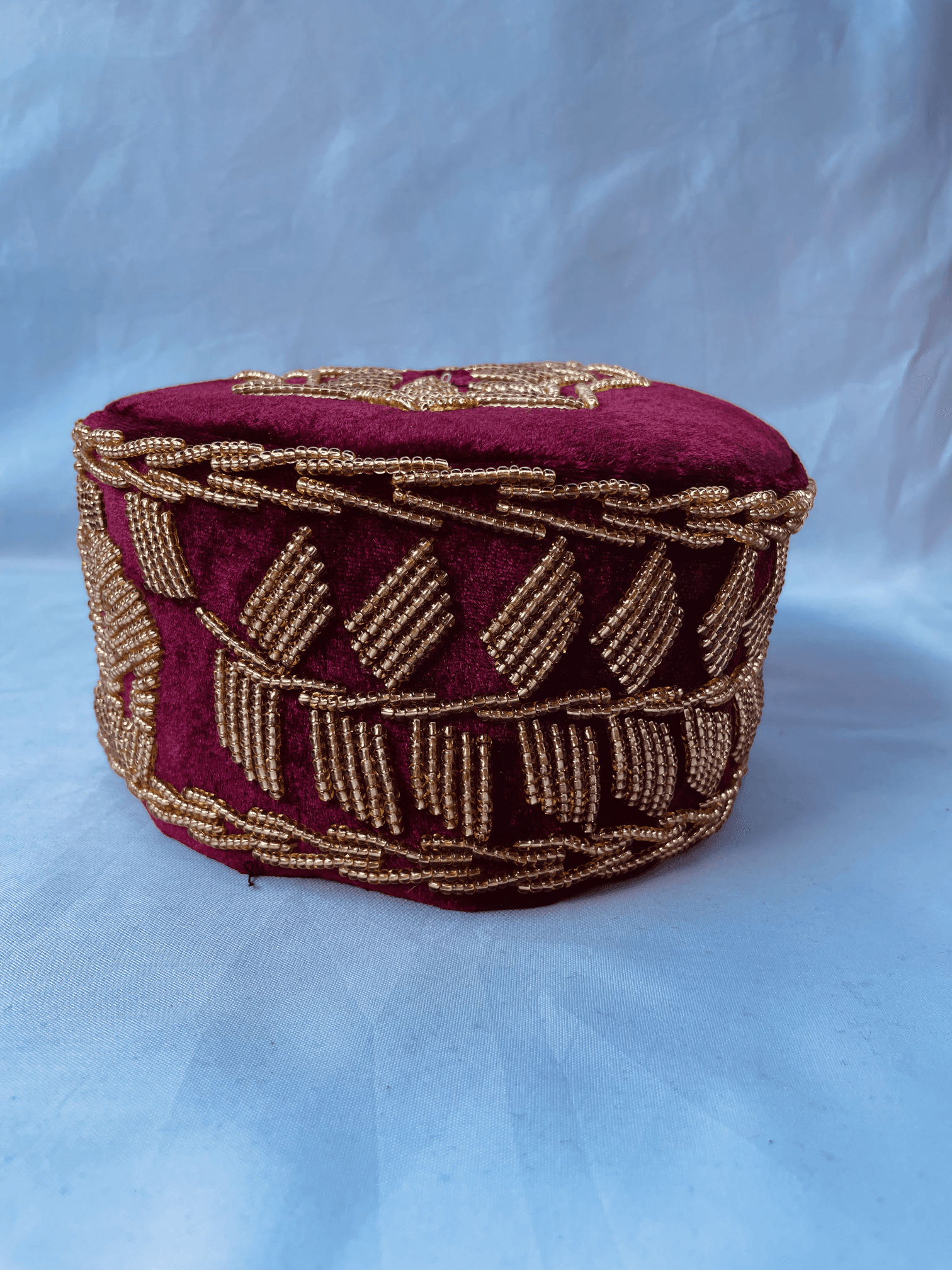 Rivers Africa Hat with Embroidery Red/Gold alternate view