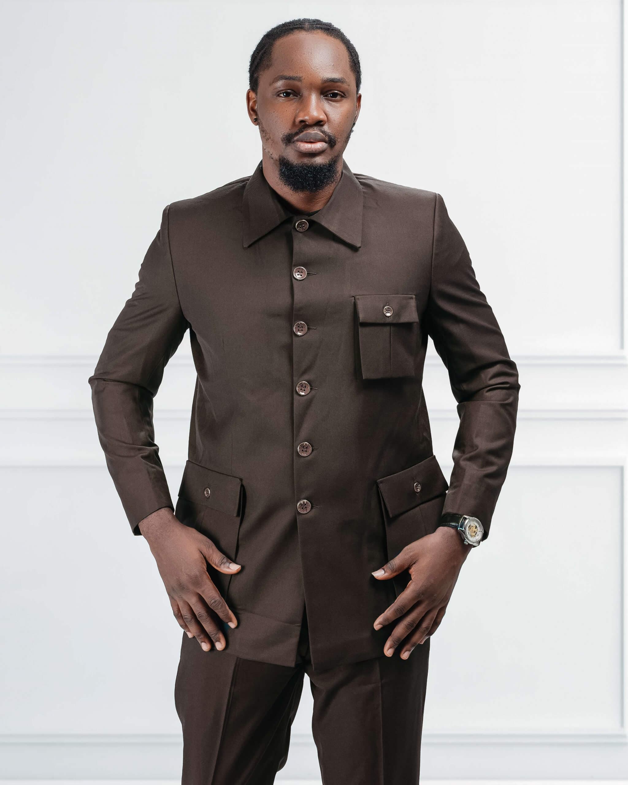 Safari Suit BROWN (LONG SLEEVE)