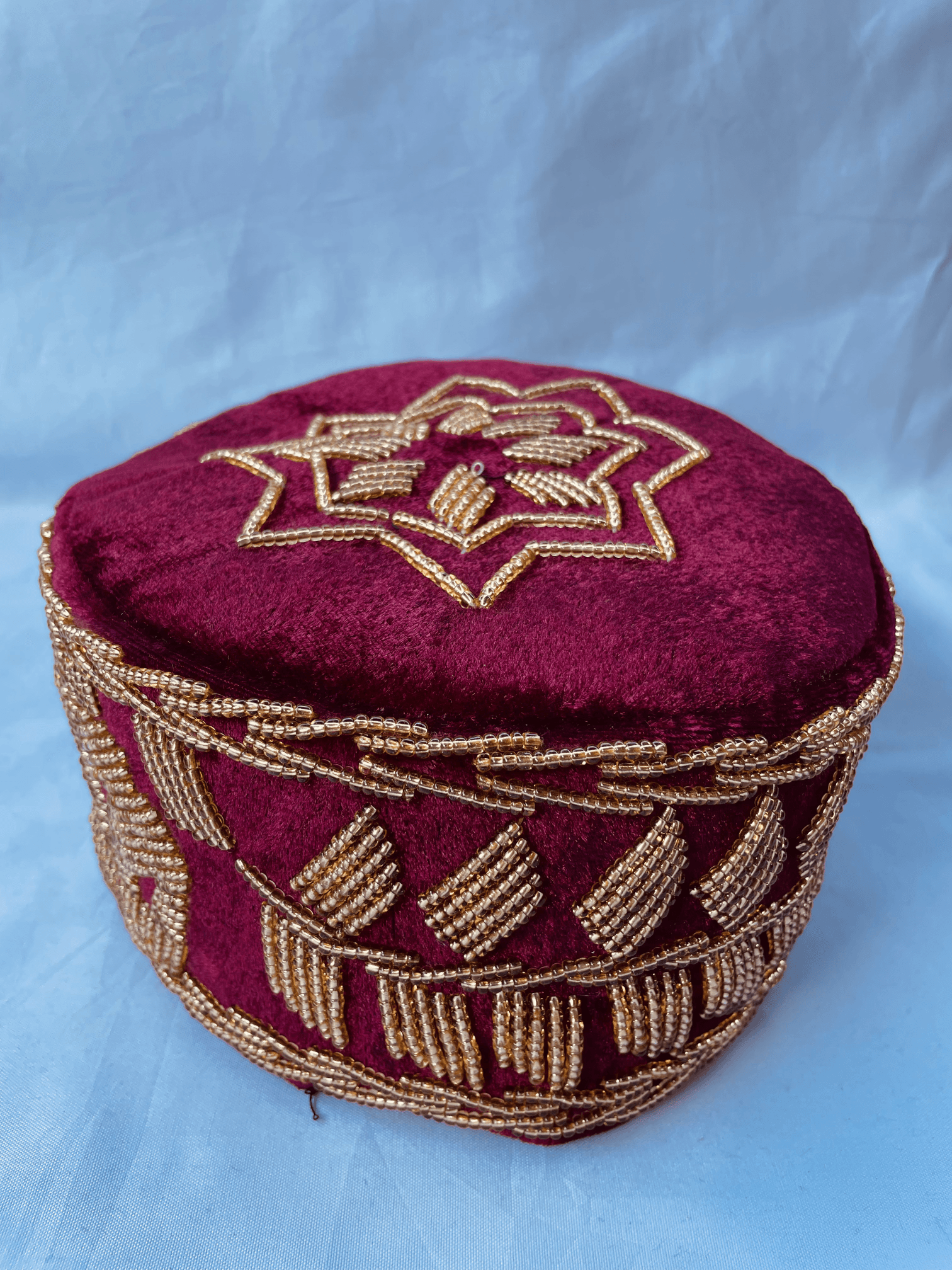Rivers Africa Hat with Embroidery Red/Gold